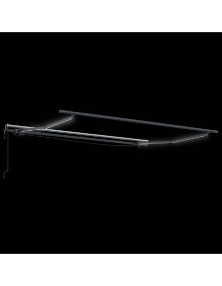 Tenda da Sole Retrattile Automatica con LED Bordò 300x250 cm