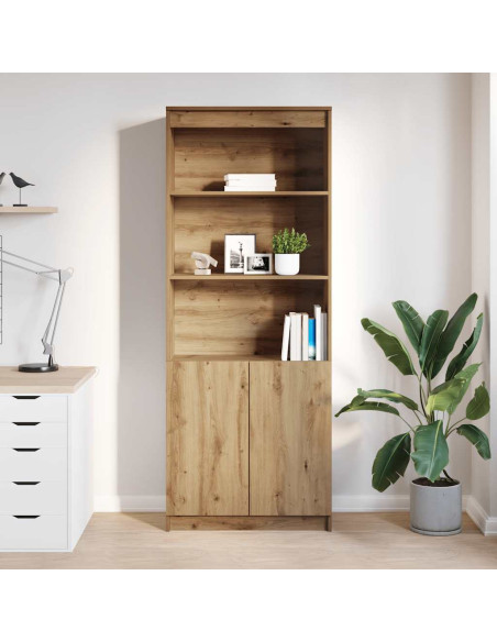 Credenza Rovere Artigianale 70x35x180 cm in Legno Multistrato