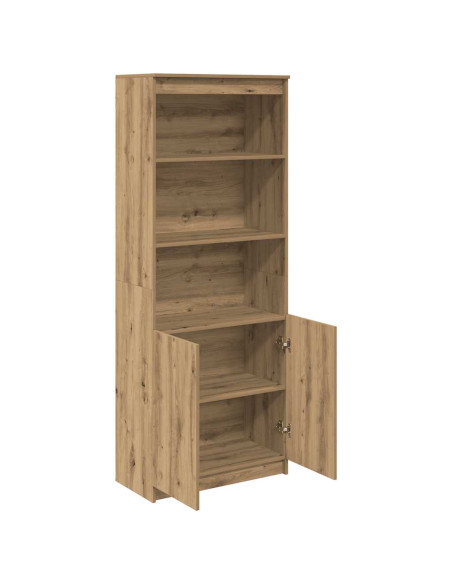 Credenza Rovere Artigianale 70x35x180 cm in Legno Multistrato