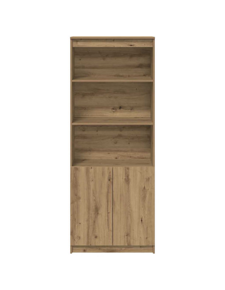 Credenza Rovere Artigianale 70x35x180 cm in Legno Multistrato