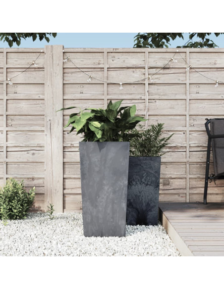 Fioriera con Interno Rimovibile Grigio 21/49 L PP Cemento