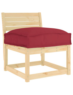 Cuscino Rosso Vino 50 x 50 x 12 cm Tessuto Oxford 2