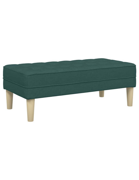 panchina con cuscino Verde Scuro 113 x 57 x 39 cm Tessuto