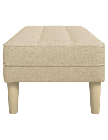 panchina con cuscino Crema 113 x 57 x 39 cm Tessuto