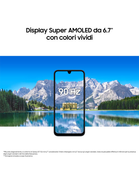 Samsung Galaxy A17 5G, Android 15, Display sAMOLED 6.7", 8GB RAM, 256GB, Batteria 5.000 mAh, Resistenza IP54, Memoria espandibil