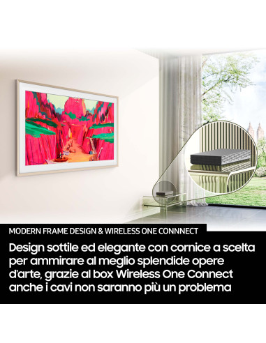 Samsung The Frame Pro AI TV 75" QE75LS03FWUXZT 4K, Processore NQ4 AI Gen3, 4K AI Upscaling, Art Mode, Matte Display, Neo Quantum