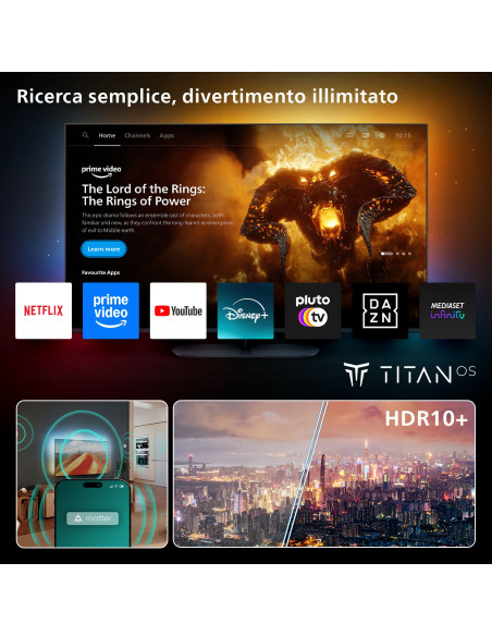 Philips Ambilight TV 65PUS8010 4K UHD LED 164cm 65" Smart TV Dolby Atmos Titan OS