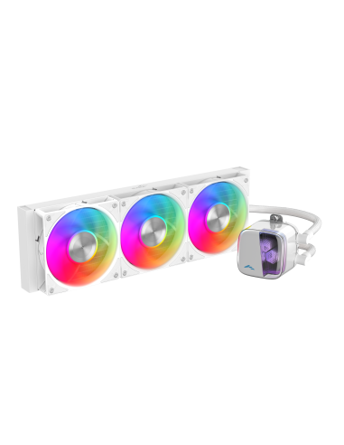 SAMA RAFF LIQUIDO L70 360WH WHITE ARGB POMPA CERAMICA VENTOLE 28mm