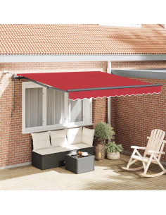 Tessuto per Tenda con Rosso 300 x 250 cm Poliestere