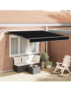 Tessuto per Tenda con Nero 300 x 250 cm Poliestere