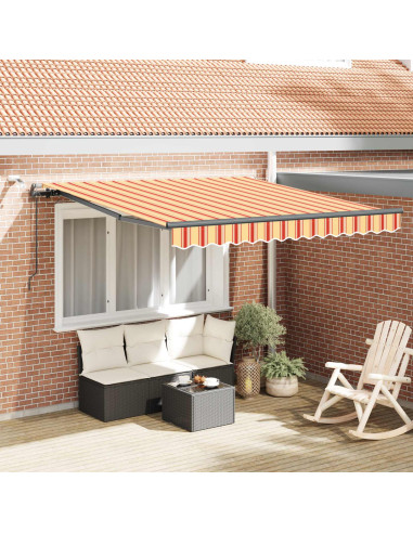 Tessuto per Tenda Giallo e Arancione 300 x 250 cm Poliestere