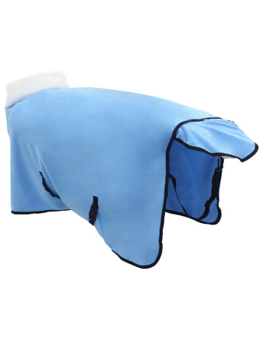 Coperta per Cavalli Aqua Completo 75 cm Felpa in pile