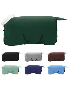 Coperta per Cavalli Verde scuro completo 105 cm Felpa in pile 2