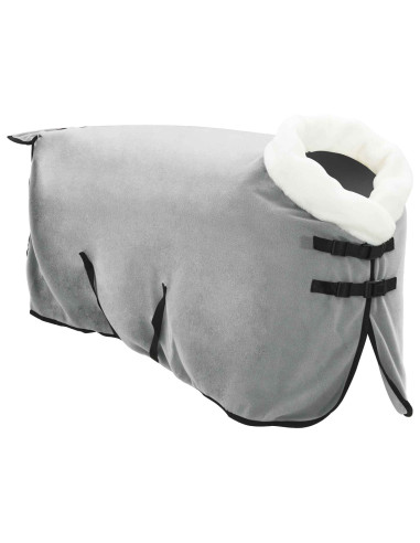 Coperta per Cavalli Grigio Chiaro Completo 75 cm Felpa in pile