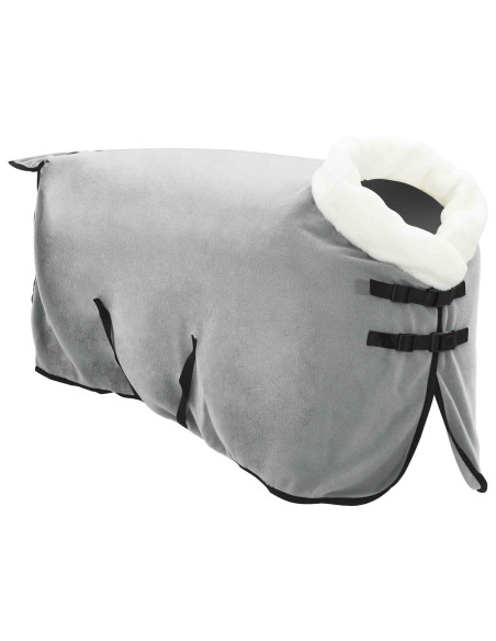 Coperta per Cavalli Grigio Chiaro Completo 75 cm Felpa in pile