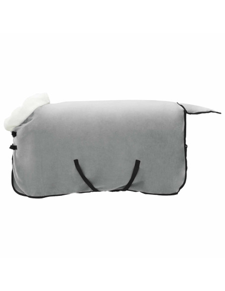 Coperta per Cavalli Grigio Chiaro Completo 75 cm Felpa in pile