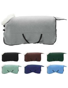 Coperta per Cavalli Verde scuro completo 125 cm Felpa in pile 2
