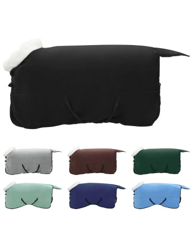 Coperta per Cavalli Nero 125 cm Felpa in pile