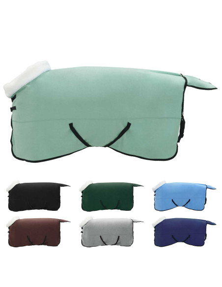 Coperta per Cavalli Verde scuro completo 125 cm Felpa in pile