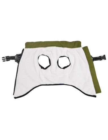 Cappotto per Cani Verde militare L28 Pile e Poliestere