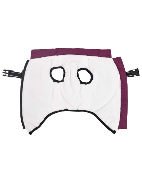 Cappotto per Cani con imbracatura Viola L32 Pile e Poliestere