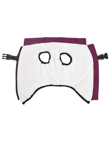 Cappotto per Cani con imbracatura Viola L36 Pile e Poliestere