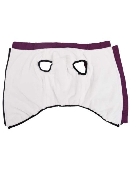 Cappotto per Cani con imbracatura Viola L52 Pile e Poliestere