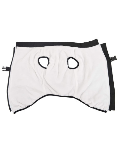 Cappotto per Cani con imbracatura Nero L48 Pile e Poliestere