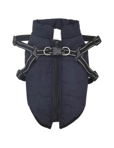 Cappotto per Cani Blu navy L40 Pile e Poliestere 2