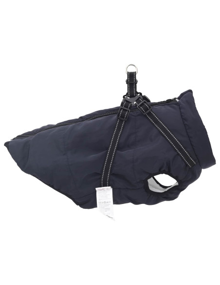 Cappotto per Cani Blu navy L52 Pile e Poliestere