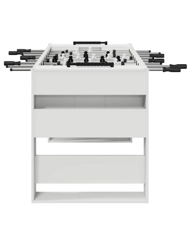 Tavolo da Calcio Bianco 146,5 x 74 x 85 cm Legno multistrato