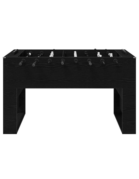 Tavolo da Calcio Rovere Nero 146,5 x 74 x 85 cm