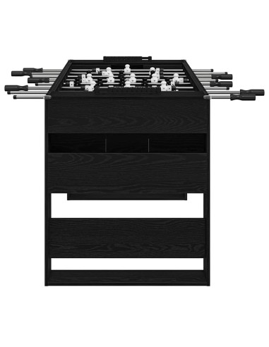 Tavolo da Calcio Rovere Nero 146,5 x 74 x 85 cm