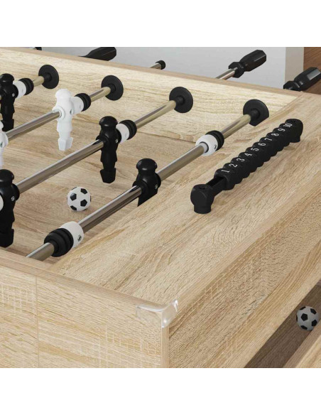 Tavolo da Calcio Rovere Sonoma 146,5 x 74 x 85 cm