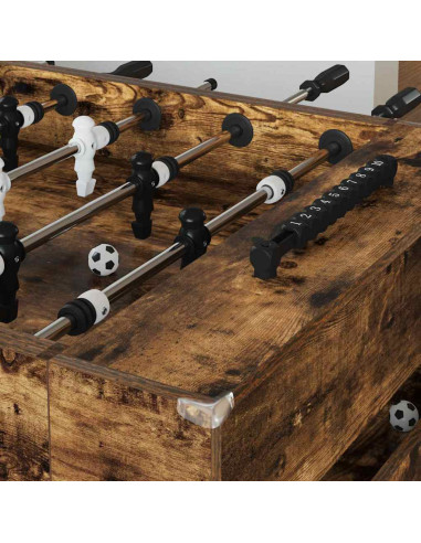 Tavolo da Calcio Rovere fumé 146,5 x 74 x 85 cm