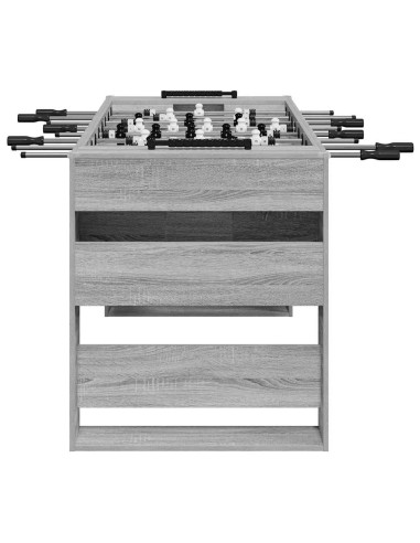 Tavolo da Calcio Grigio Sonoma 146,5 x 74 x 85 cm