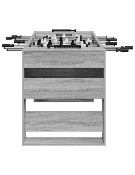 Tavolo da Calcio Grigio Sonoma 146,5 x 74 x 85 cm