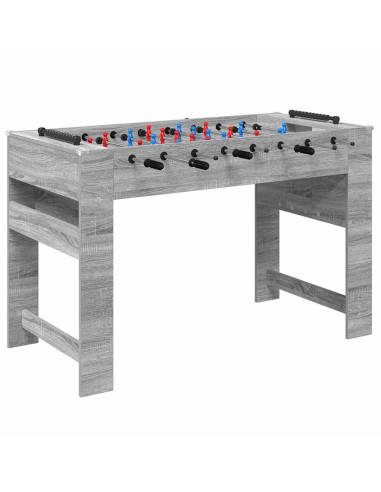 Tavolo da Foosball Grigio Sonoma 125 x 60,5 x 80 cm