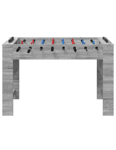 Tavolo da Foosball Grigio Sonoma 125 x 60,5 x 80 cm