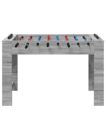 Tavolo da Foosball Grigio Sonoma 125 x 60,5 x 80 cm