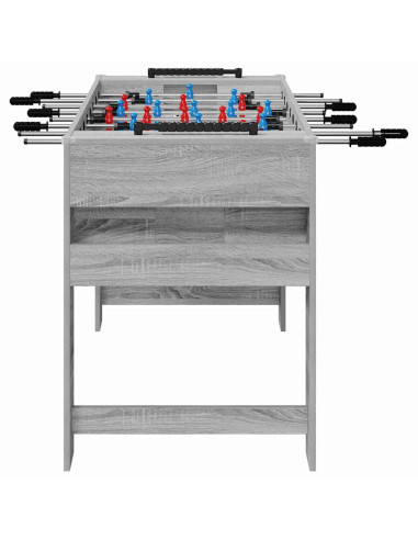 Tavolo da Foosball Grigio Sonoma 125 x 60,5 x 80 cm