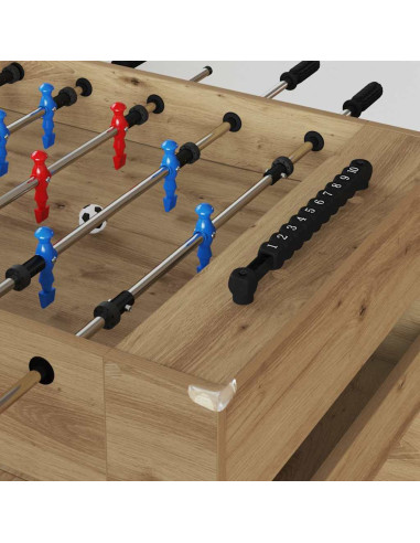 Tavolo da Foosball Rovere artigianale 125 x 60,5 x 80 cm