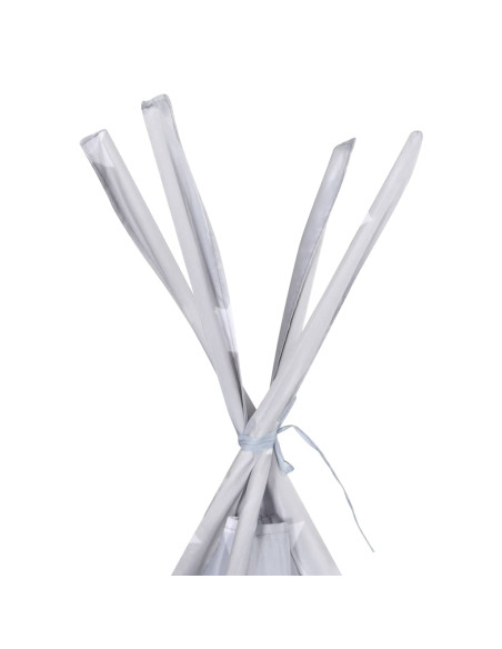 Tenda Tipi Bambini con Borsa Grigio Poliestere 115x115x160cm