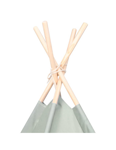 Tenda per bambini Rigato Grigio e Bianco 120 x 120 x 150 cm