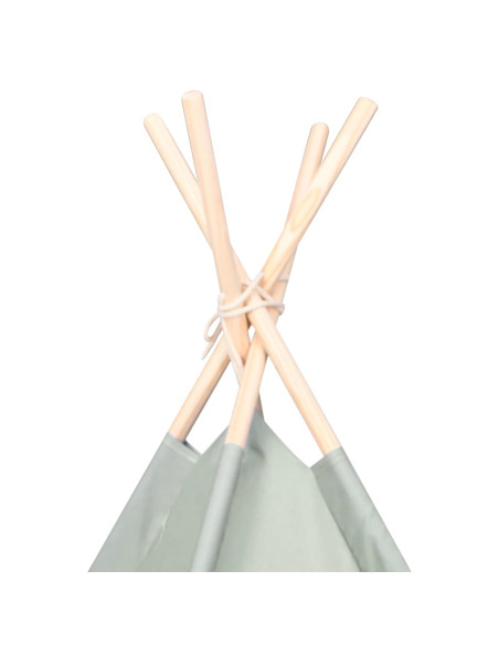 Tenda per bambini Rigato Grigio e Bianco 120 x 120 x 150 cm