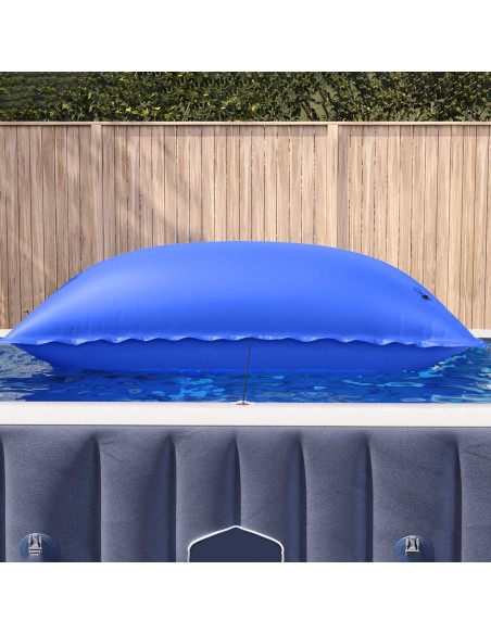 Cuscino invernale per piscina Blu 380 x 180 x 140 cm PVC