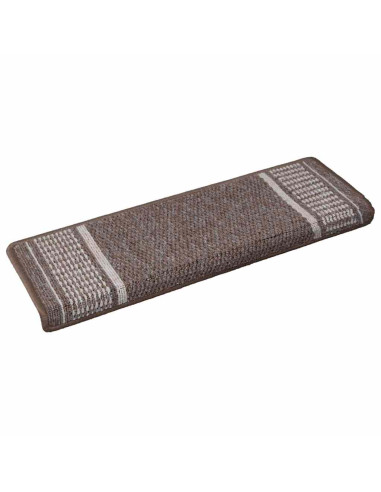 Tappetini per scale autoadesivi 15 pz 65 x 21 x 4 cm Non-Slip