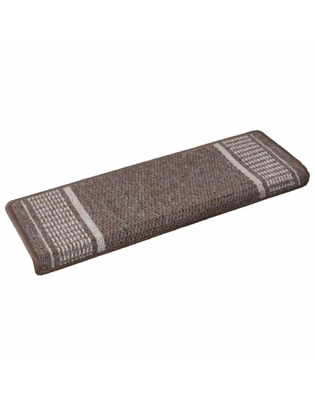 Tappetini per scale autoadesivi 15 pz 65 x 21 x 4 cm Non-Slip