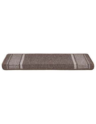 Tappetini per scale autoadesivi 15 pz 65 x 21 x 4 cm Non-Slip