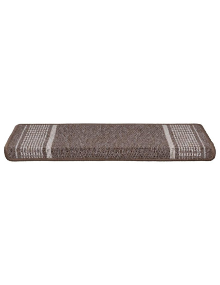 Tappetini per scale autoadesivi 15 pz 65 x 21 x 4 cm Non-Slip